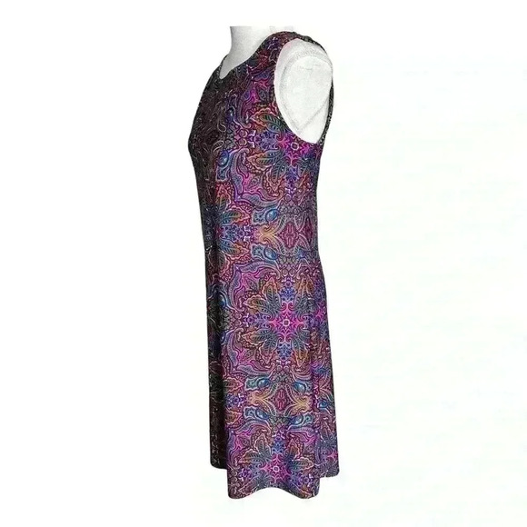 JUDE CONNALLY Beth Dress  Sleeveless Multicolor Paisley Sheath  Women’s S - Picture 2 of 7